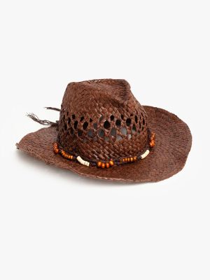 WEILI ZHENG CAPPELLO COWBOY DARK BROWN - immagine 2