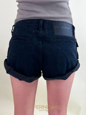ONE TEASPOON CADET BANDIT SHORT NERO - immagine 3