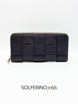 PORTAFOGLIO INTRECCIATO TESTA DI MORO