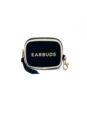 EARBUDS/AIRPODS CASE WITH CLASP BLACK