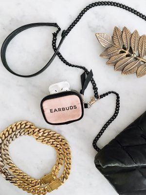 EARBUDS/AIRPODS CASE WITH CLASP PINK/BLUSH - immagine 5