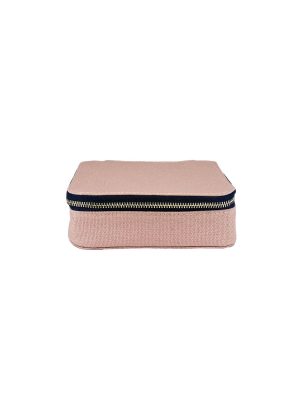 LARGE PILL ORGANIZING CASE WITH WEEKLY INSERT PINK/BLUSH