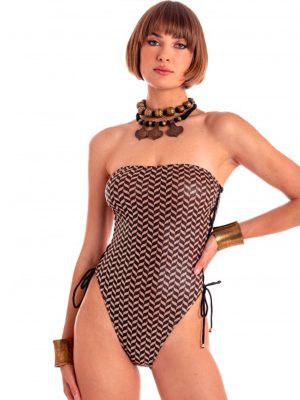 PIN UP COSTUME INTERO FASCIA LAMÈ STAMPA SPIGHETTA