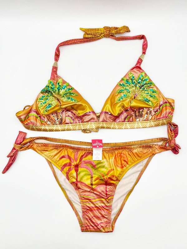 BIKINI PAILLETTES PALMA ORANGE