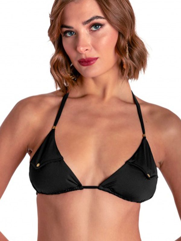 PIN UP TRIANGOLO IMBOTTITO BLACK CON TASCHINO