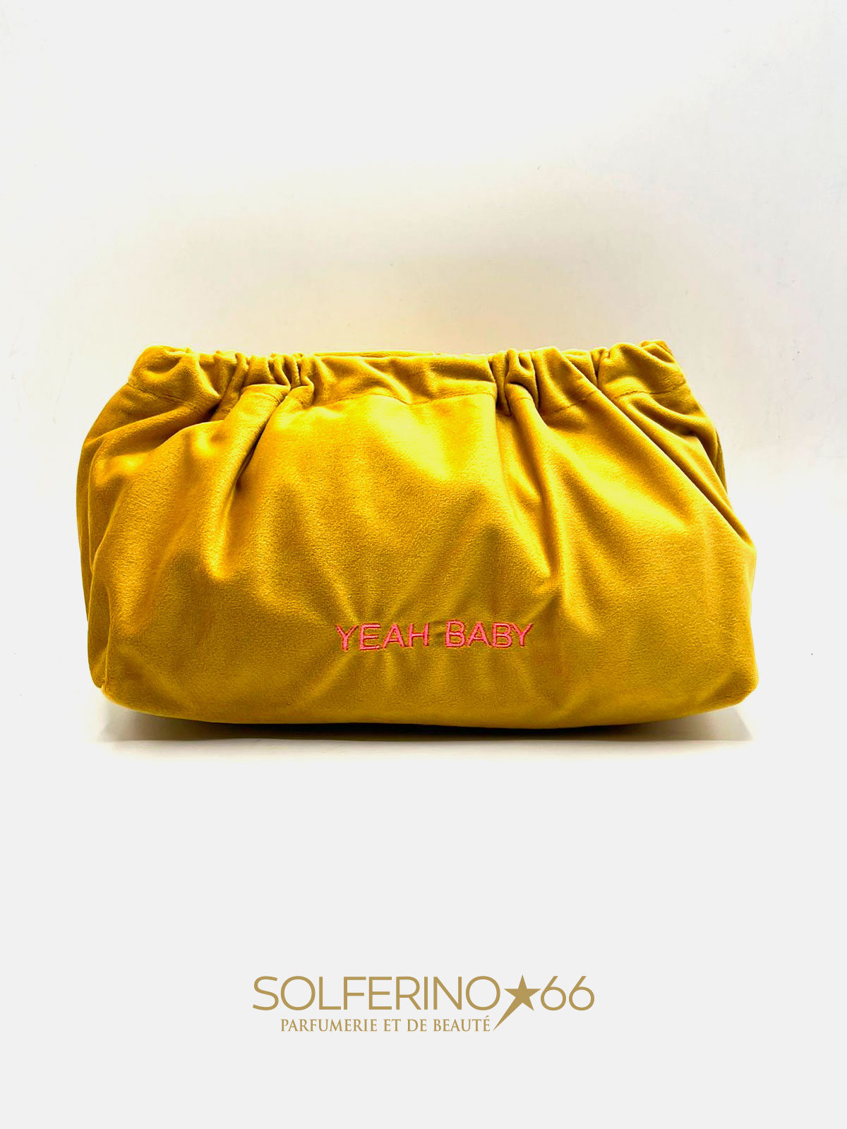 POCHETTE IN VELLUTO SENAPE Solferino 66