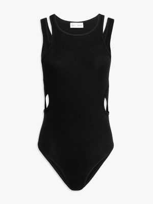 WEILI ZHENG BODYSUITE SOVRAPPOSTO BLACK - immagine 2