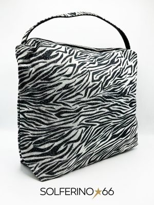 L'AURA ASTUCCIO BIG MEDIUM GLITTER ZEBRATO - immagine 2
