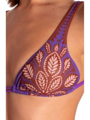 PIN UP TRIANGOLO IMBOTTITO BEAUTIFUL TREE PURPLE - immagine 2