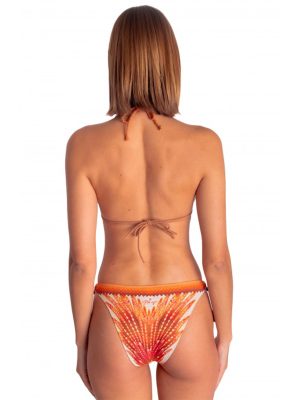 PIN UP BIKINI TRIANGOLO IMBOTTITO  BORCHIE WINGS ORANGE - immagine 2