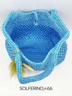 BORSA CROCHET AZZURRA - immagine 5