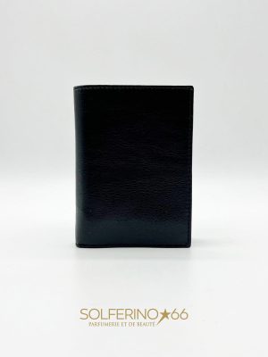 PORTAFOGLIO NERO VERTICALE A LIBRO