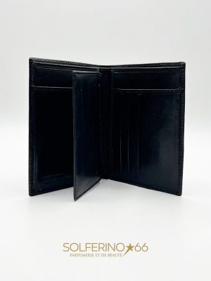 PORTAFOGLIO NERO VERTICALE A LIBRO - immagine 3