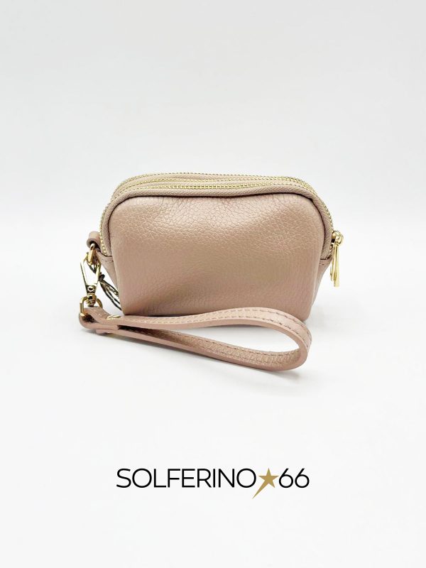 PORTAFOGLIO TRIPLA ZIP BEIGE