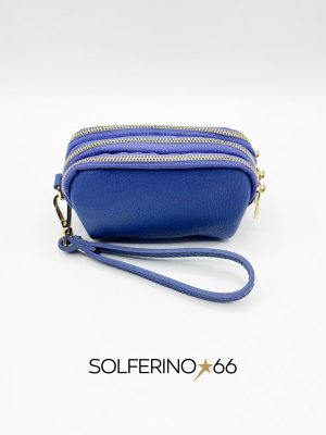 PORTAFOGLIO TRIPLA ZIP COBALTO - immagine 2
