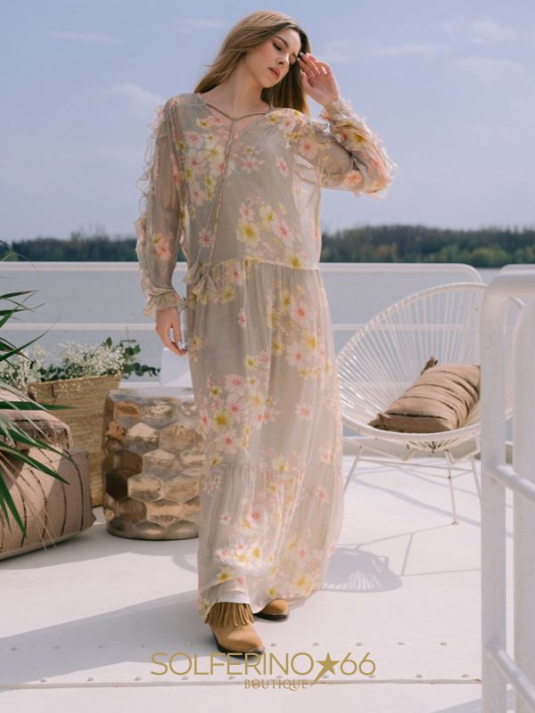 LEONIE ABITO CHIFFON CLAIRE