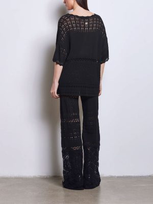 AKEP PANTALONE TRAFORATO BLACK - immagine 3
