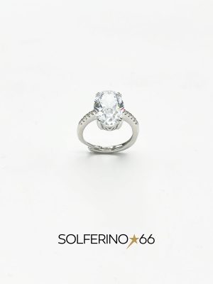 ANELLO CON ZIRCONE OVALE