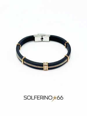 BRACCIALE UOMO DETTAGLI ROSATI - immagine 2
