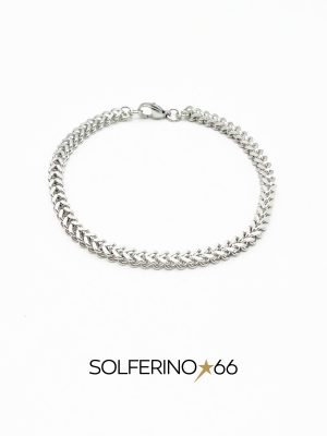 BRACCIALE UOMO A MINI CATENA SPESSA