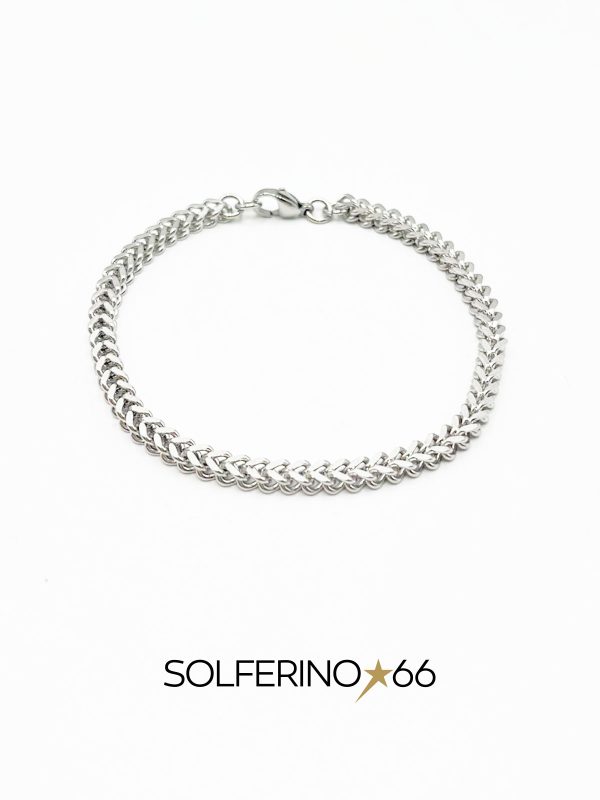BRACCIALE UOMO A MINI CATENA SPESSA