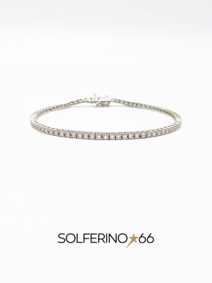 BRACCIALE UOMO TENNIS ARGENTO