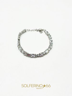 BRACCIALE ARGENTO MEDIO TENNIS