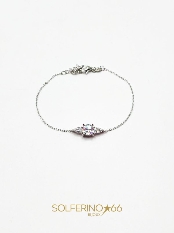 BRACCIALE ARGENTO CON ZIRCONI