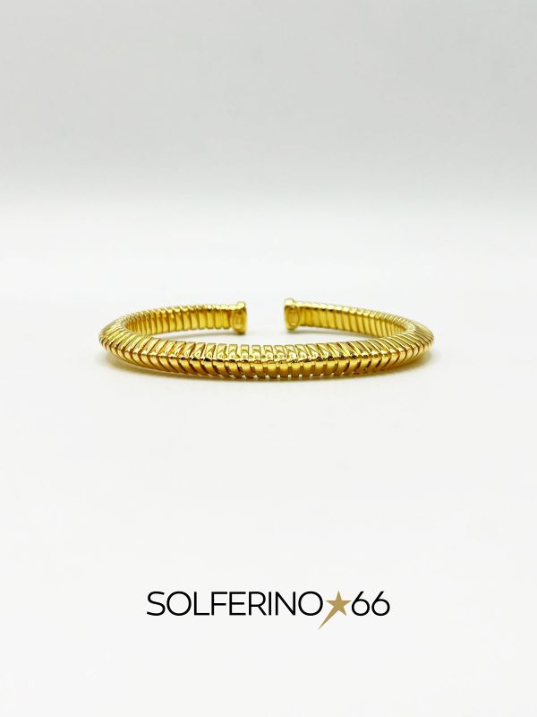 BRACCIALE RIGIDO ROSATO CON DETTAGLI