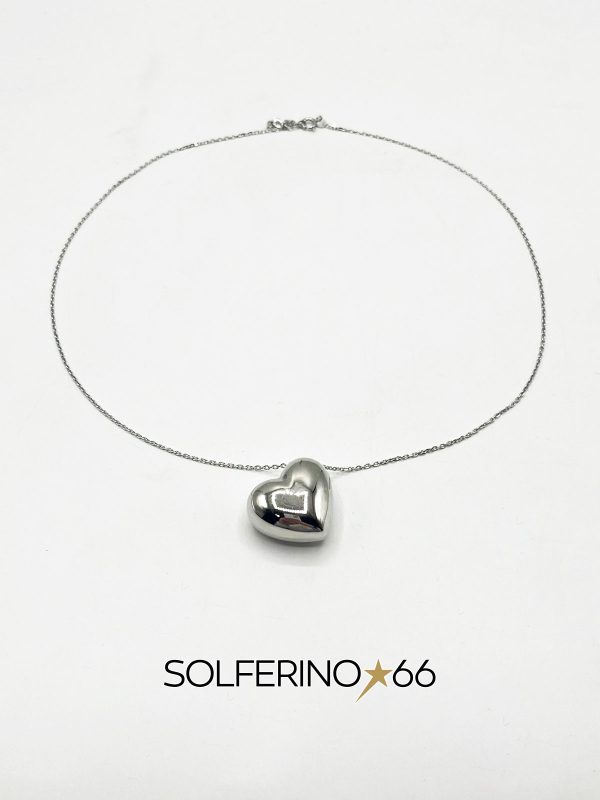 COLLANA CON CUORE LATERALE GIGA
