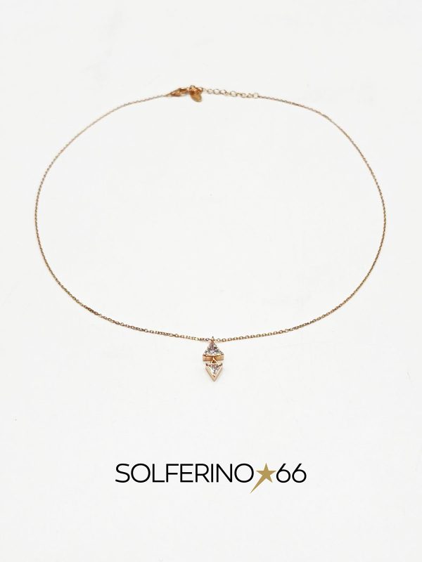 COLLANA CON ZIRCONI TRIANGOLARI