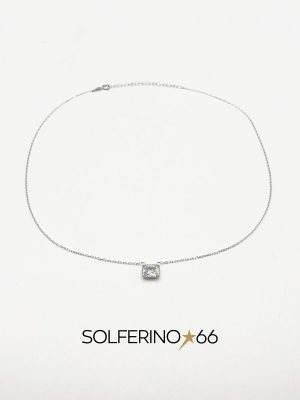 COLLANA ARGENTO CON ZIRCONE