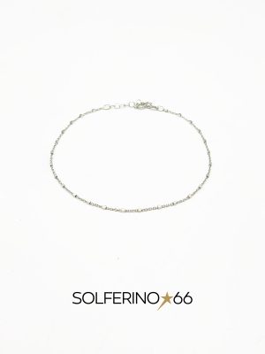 CAVIGLIERA ARGENTO A MINI CUBI