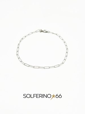 CAVIGLIERA ARGENTO A CATENA SOTTILE