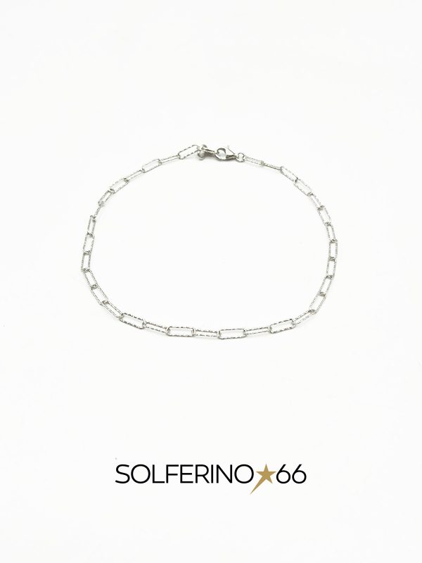 CAVIGLIERA ARGENTO A CATENA SOTTILE