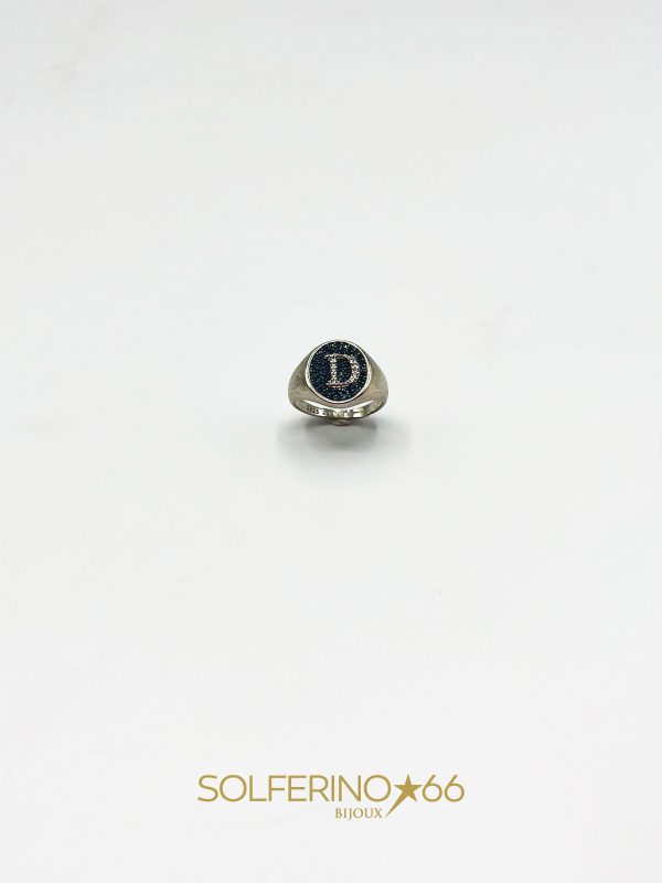 ANELLO SPESSO LETTERA D