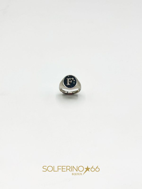 ANELLO SPESSO LETTERA F