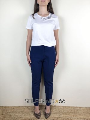 KONTATTO PANTALONE SLIM BLUE