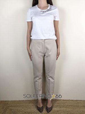 KONTATTO PANTALONE SLIM BEIGE