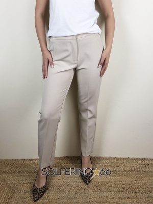 KONTATTO PANTALONE SLIM BEIGE - immagine 4
