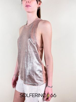 8PM MACAO-A CANOTTA NUDE/SILVER - immagine 4