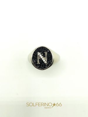 ANELLO SPESSO LETTERA N
