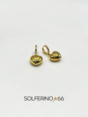 ORECCHINI DORATI CUORE PENDENTE
