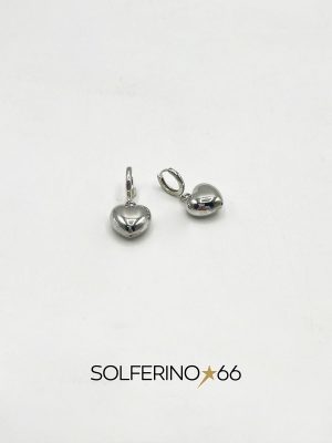 ORECCHINI ARGENTO A CUORE PENDENTE