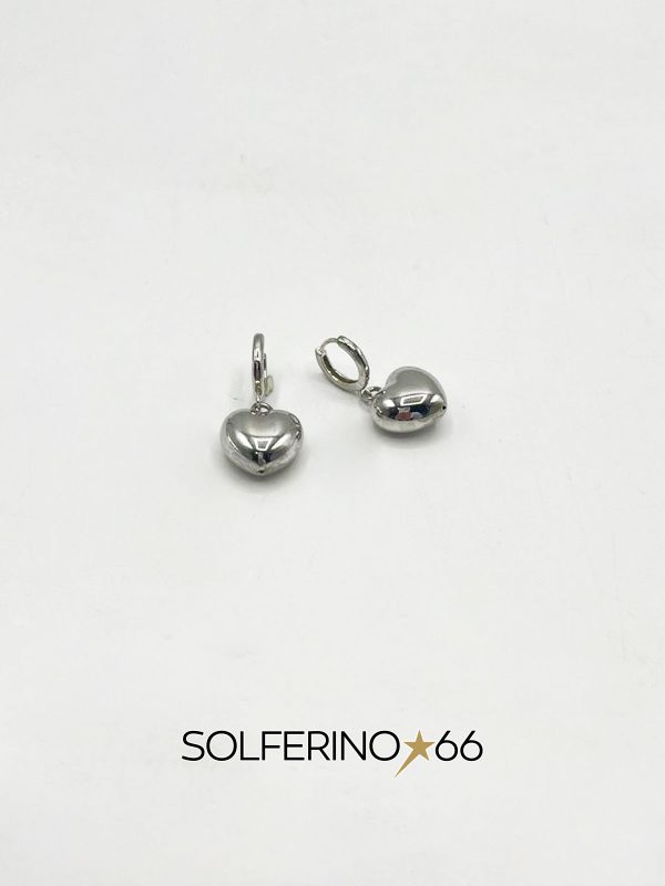 ORECCHINI ARGENTO A CUORE PENDENTE