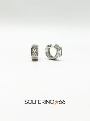 ORECCHINI SPESSI CON ZIRCONE GIGA