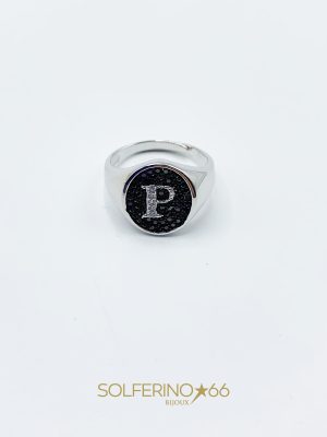ANELLO SPESSO LETTERA P