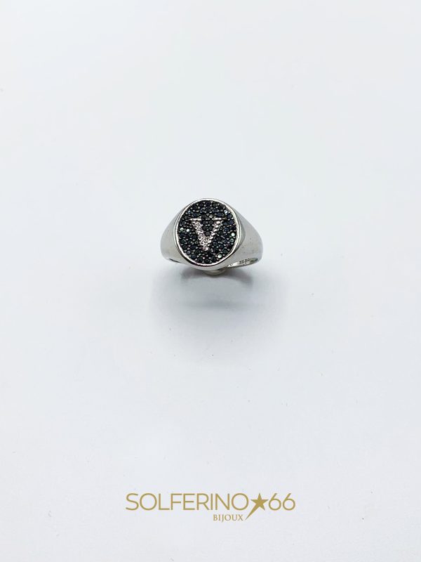 ANELLO SPESSO LETTERA V