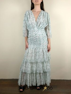 WEILI ZHENG MAXI ABITO A BALZE GREEN