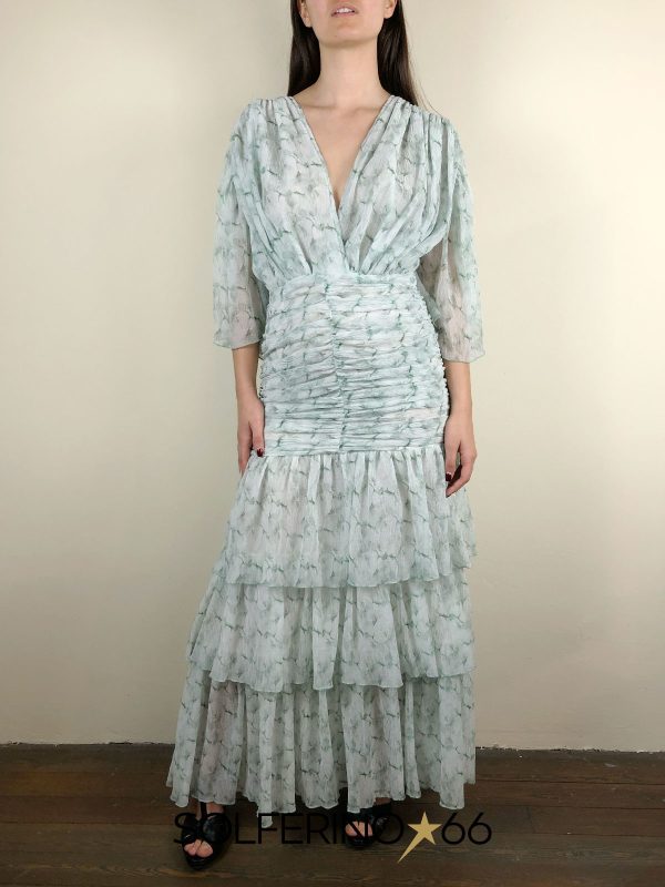 WEILI ZHENG MAXI ABITO A BALZE GREEN